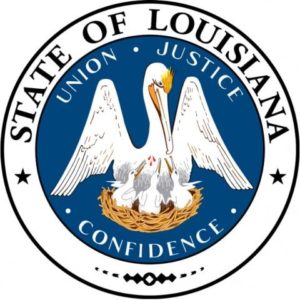 State of Louisiana seal.