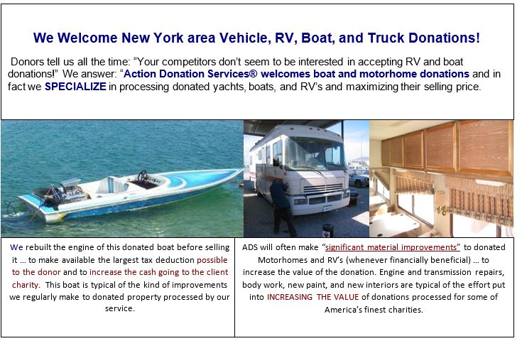 New York boats and cars
